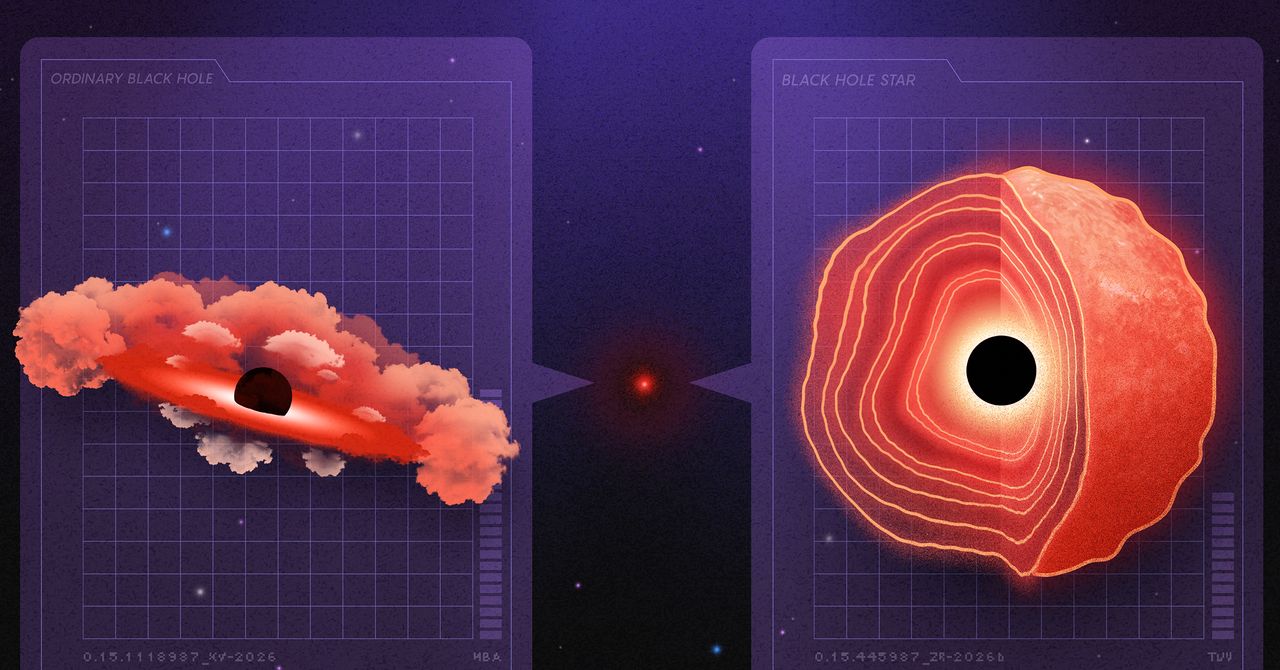 Artist's impression of a black hole inside a massive star