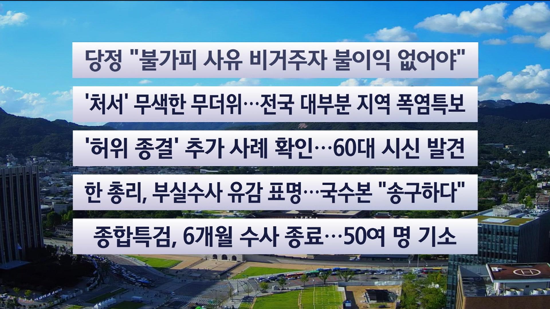 당정협의 관련 뉴스 화면