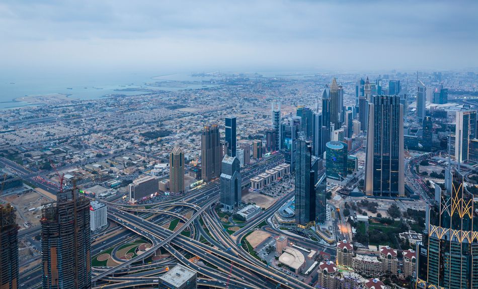 Dubai skyline and property documents illustrating the selective market shift