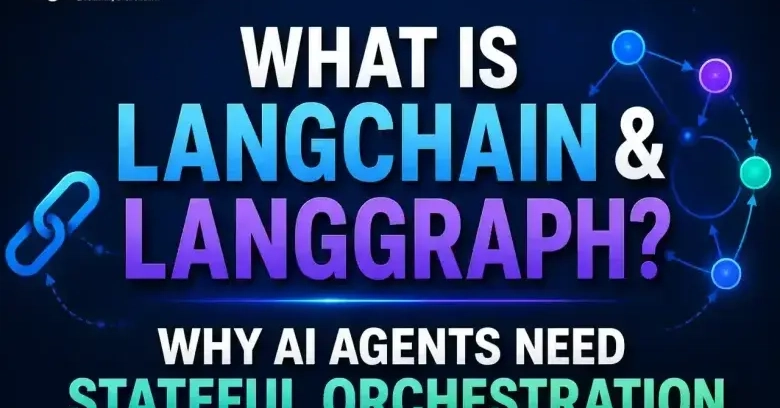 LangChain vs LangGraph 상태 기반 오케스트레이션 비교 다이어그램