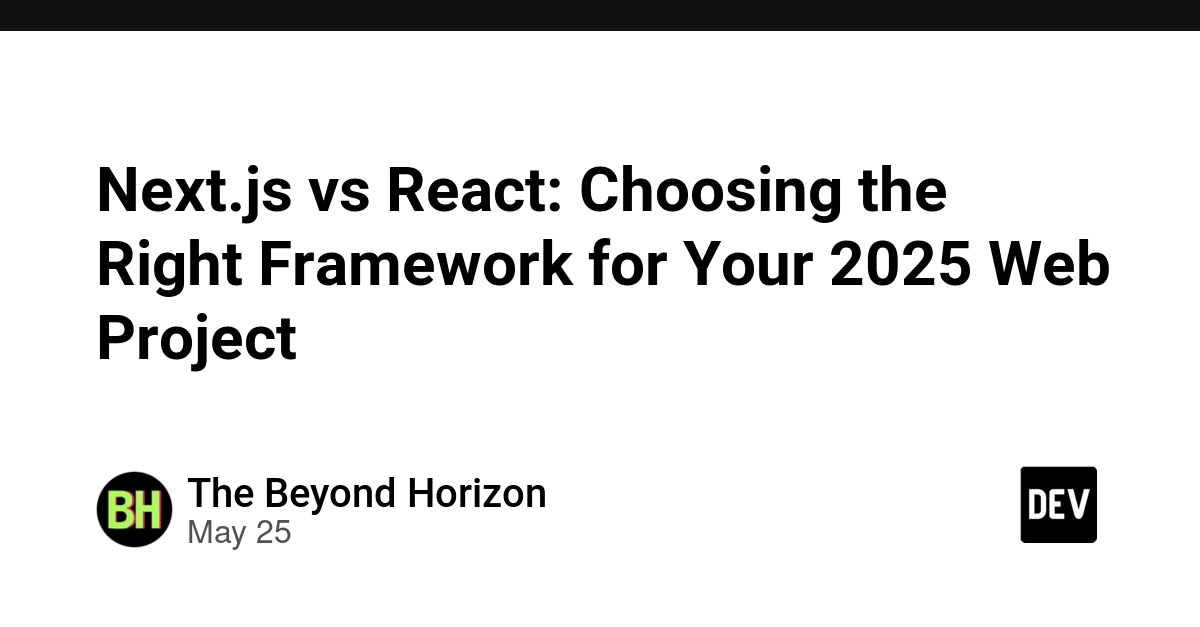 Next.js vs. React comparison guide image