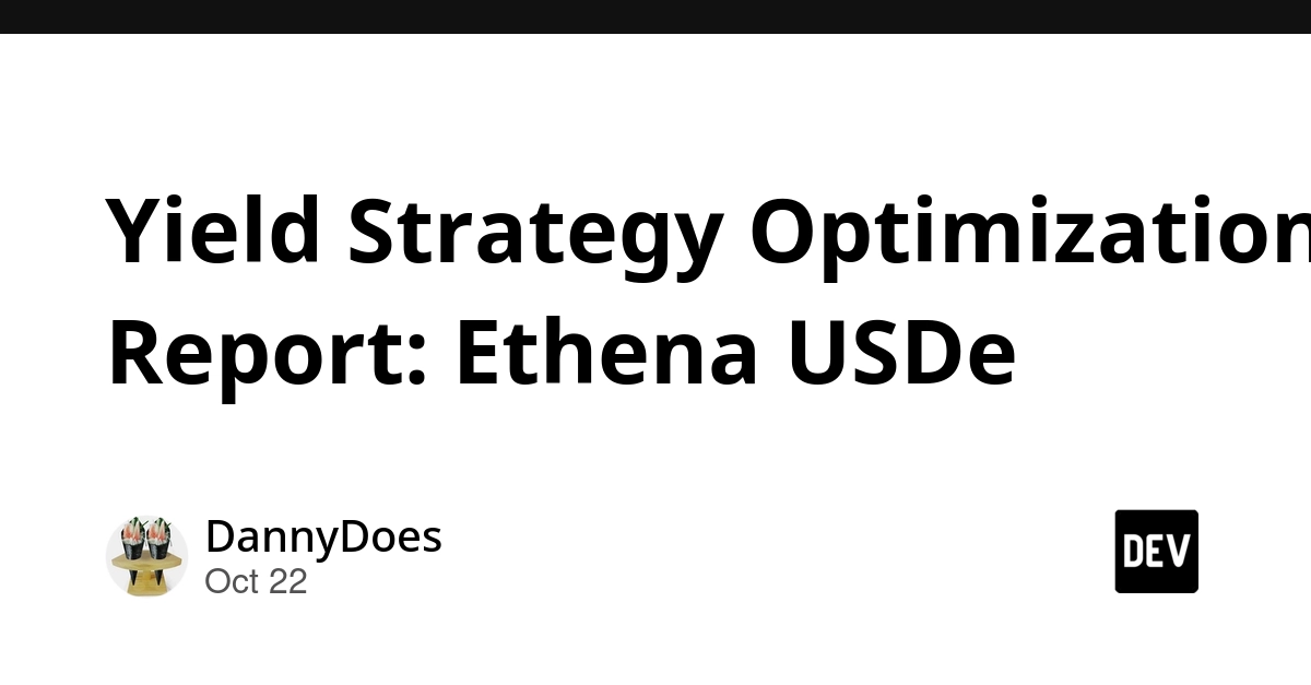 Ethena USDe Yield Strategy