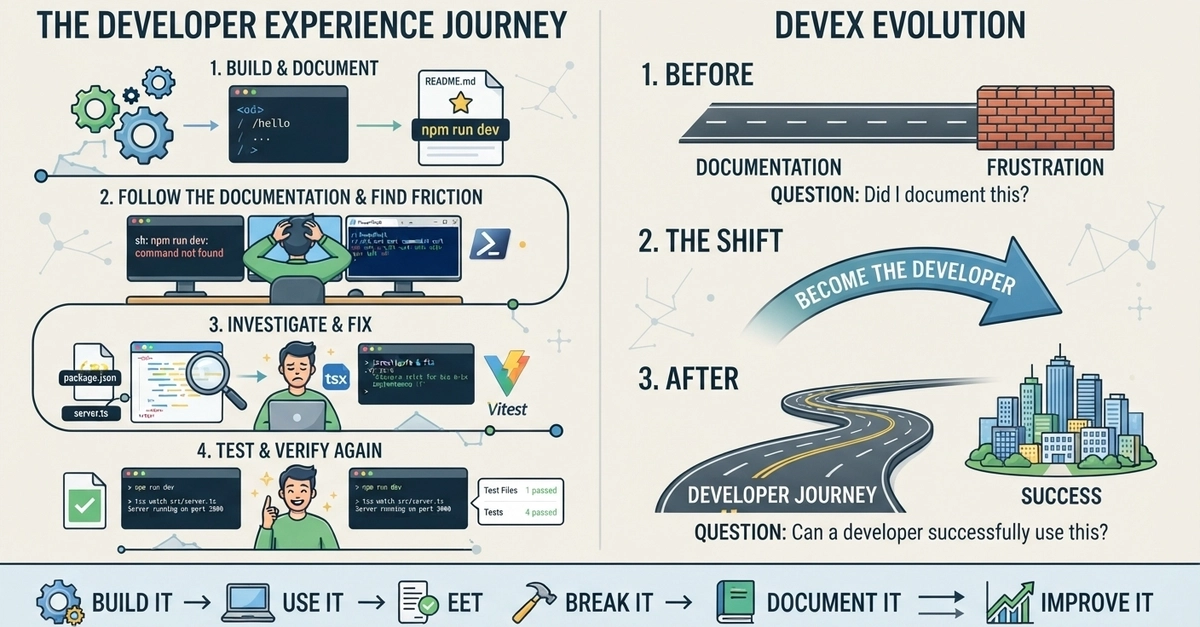 Illustration of API testing and developer experience