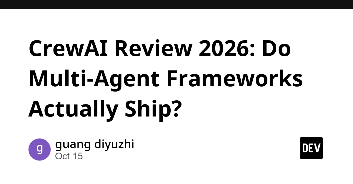 Thumbnail image of the review article analyzing CrewAI's production viability