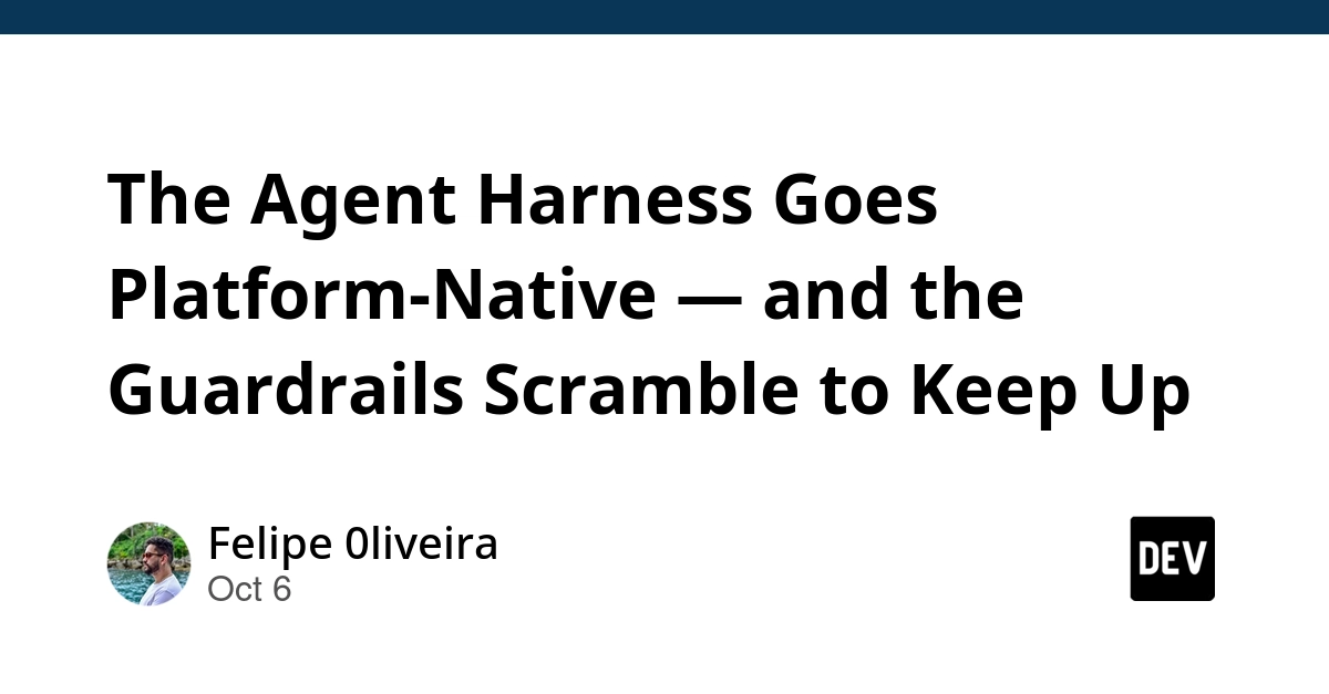 Agent harness platform architecture