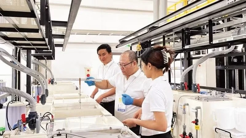 Hanoi skyline with industrial zones attracting foreign investment