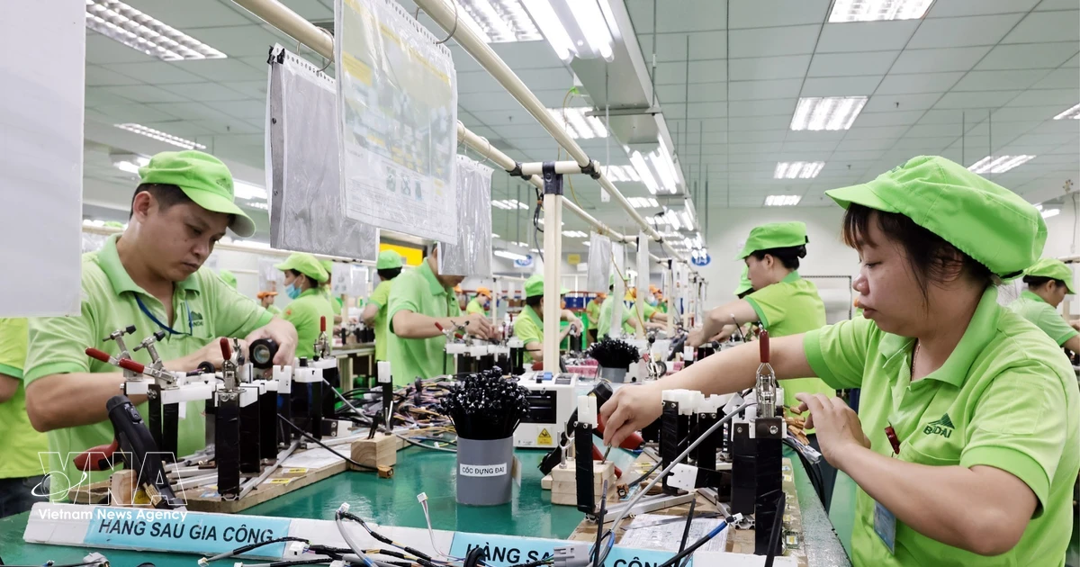 Industrial manufacturing output with machinery and production equipment