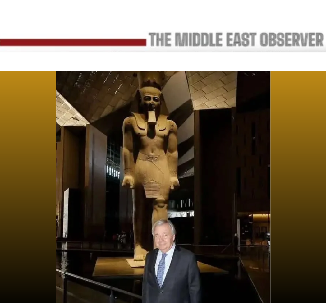 UN Secretary-General António Guterres at the Grand Egyptian Museum