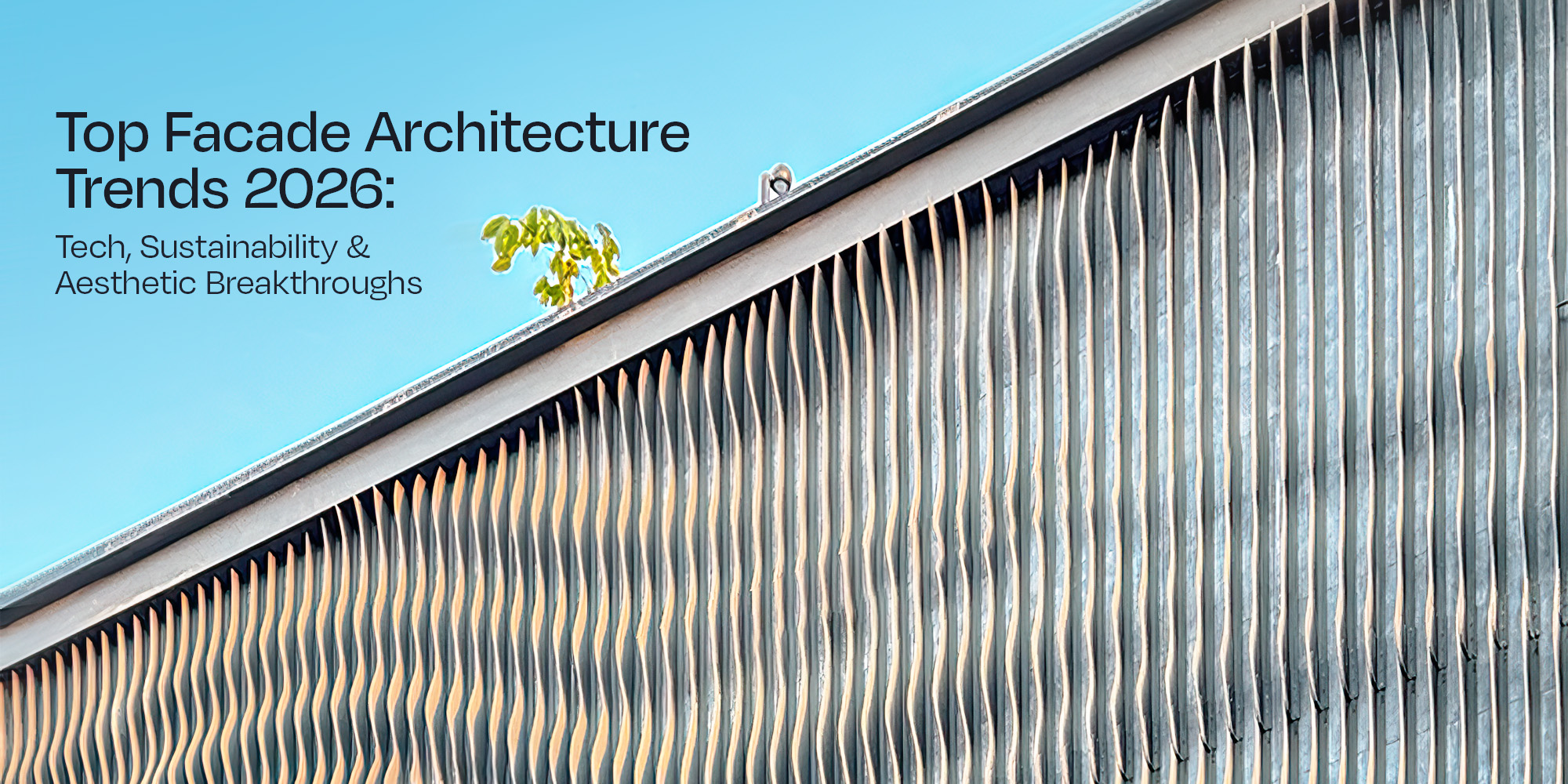 Contemporary building facade demonstrating parametric design and sustainable materials
