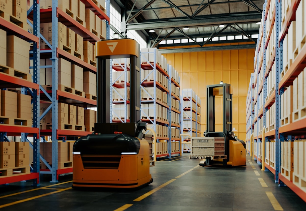 Warehouse automation technology featured in MHI's 2026 Annual Industry Report on AI-driven supply chains