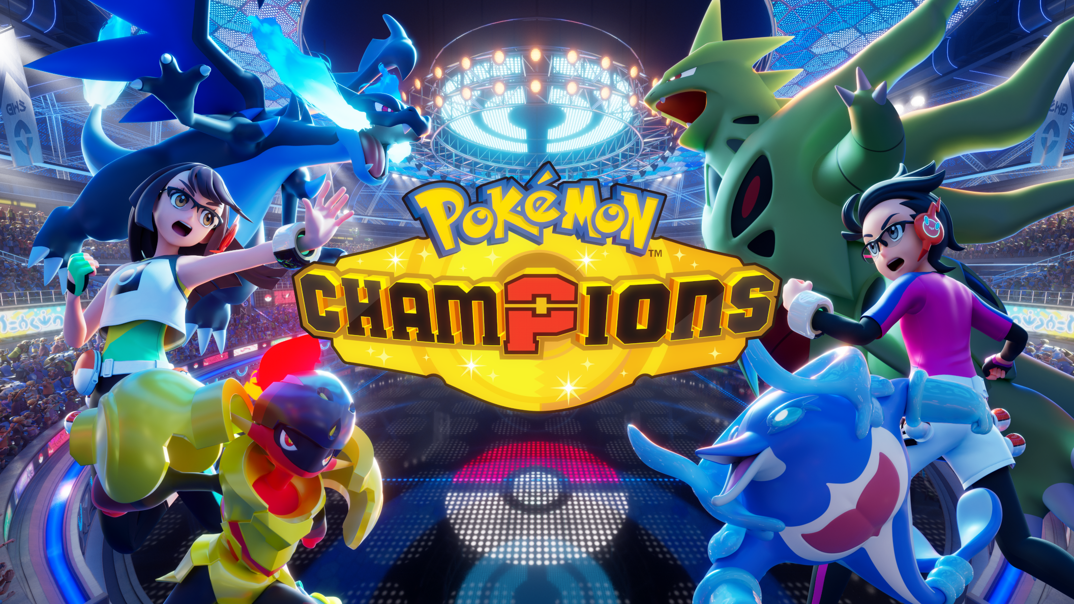 Pokémon Champions Key Art for iOS and Android release