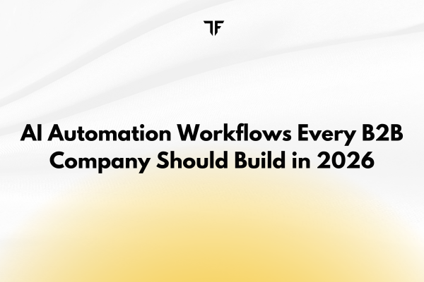 B2B AI automation workflow structure
