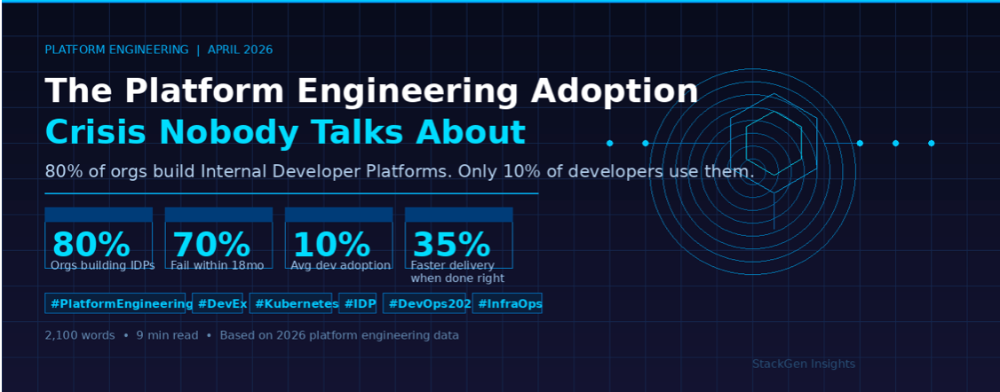 The Platform Engineering Adoption Crisis — why IDPs go unused