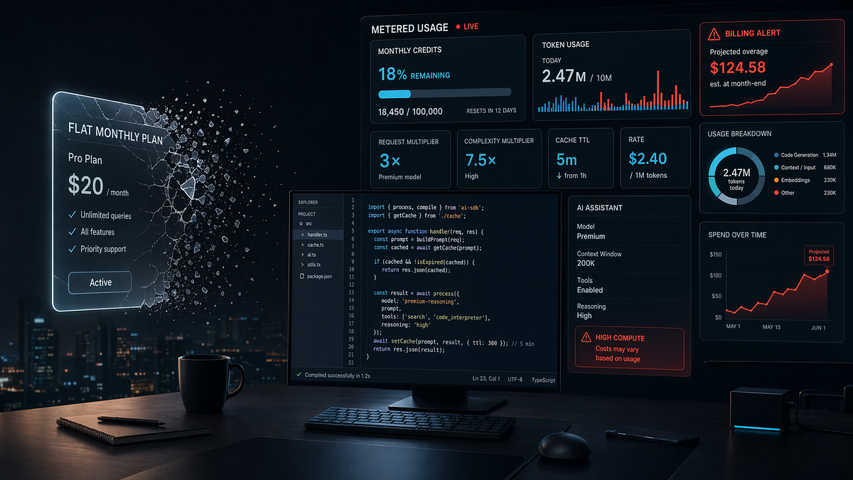 Comparison of AI coding tool pricing changes in April-May 2026