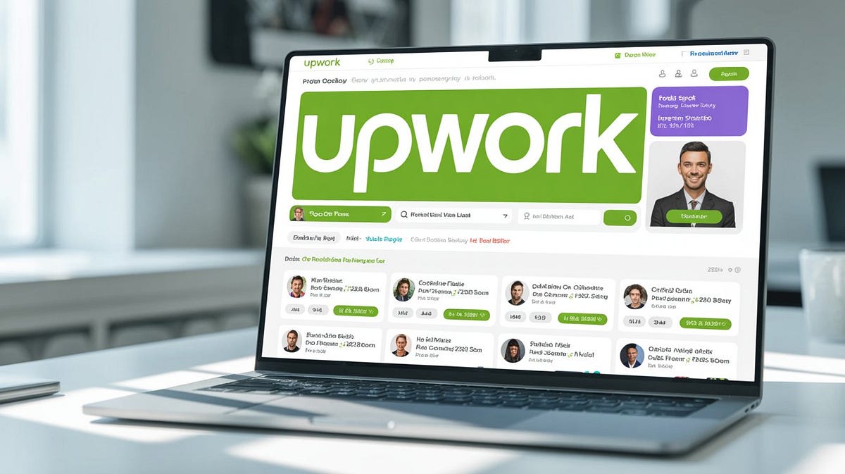 Upwork clone platform startup analysis illustration