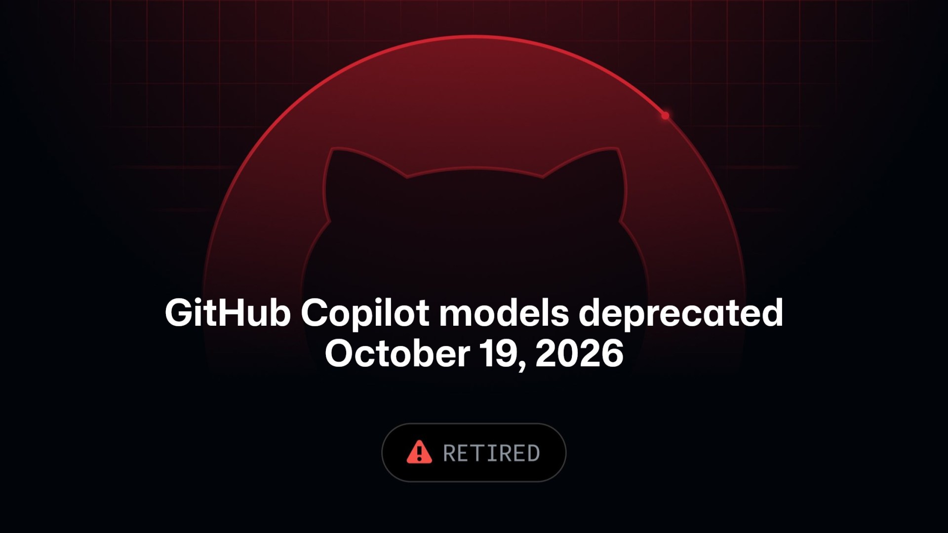 GitHub Copilot model retirement notice