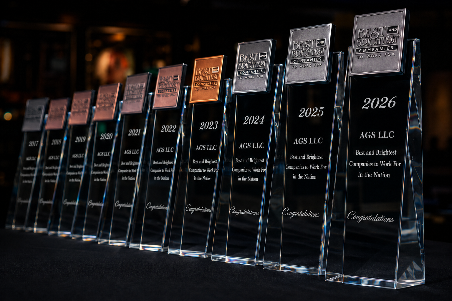 AGS’s corporate culture and work environment have been highly praised