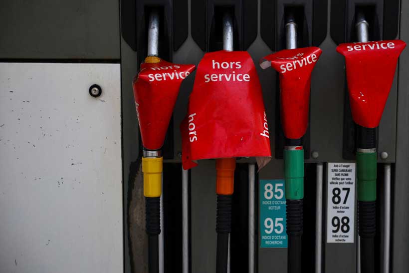 Diesel priced at a European forecourt — the fuel now critical to Europe's winter outlook