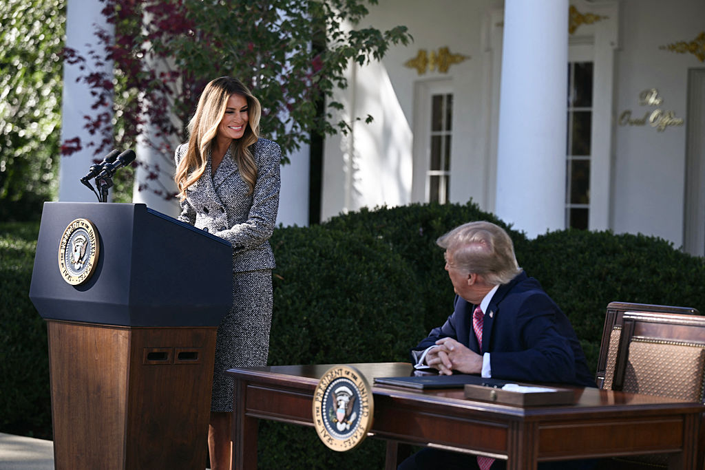 Photo of the Rose Garden ceremony where the executive order was signed