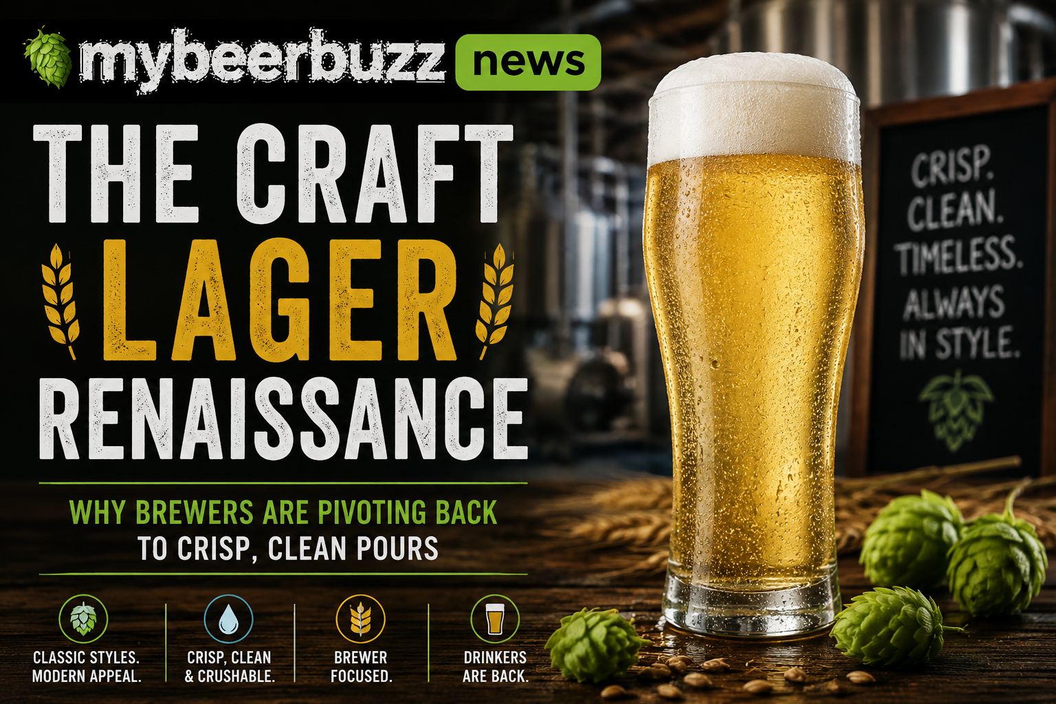 Crisp craft lagers are back in the spotlight