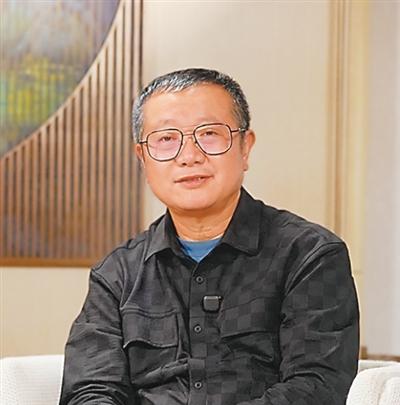 Portrait of author Liu Cixin from a recent interview