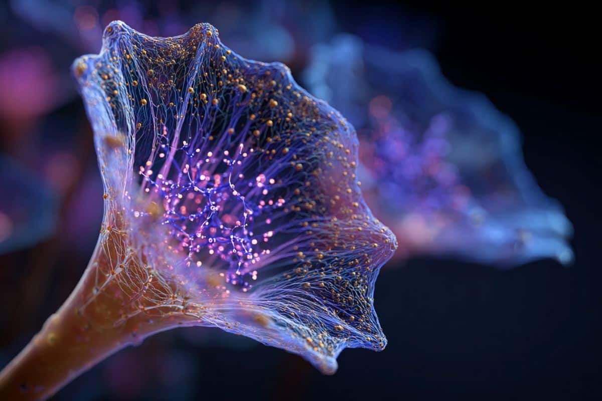 Single-celled Stentor coeruleus organism demonstrating learning behavior