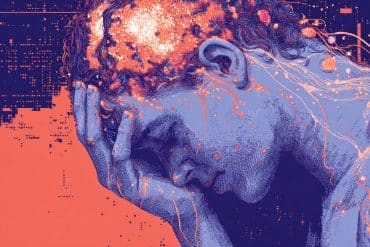 A depressed person holding their head — illustrating the focus of an AI-driven depression remission study