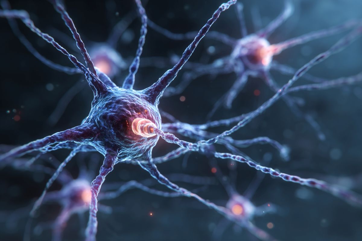 Fragile X drug target neuroscience illustration