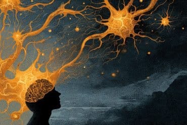 Microglia cells, illustrating how brain immune cells drive compulsive behavior