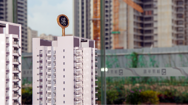 Illustration representing China's real estate transition to existing housing stock