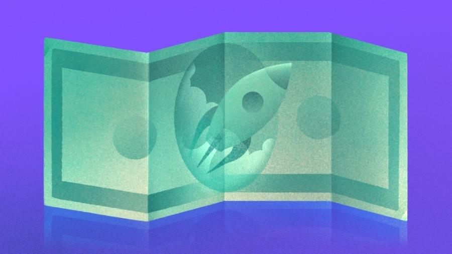 Funding rocket illustration representing Spektr's Series A round