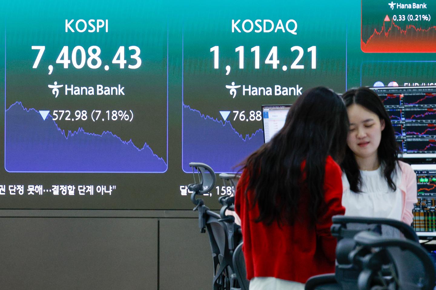 KOSPI plunge and 5 trillion won foreign net sell-off image