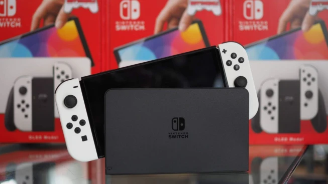 Nintendo Switch hardware, central to the piracy lawsuit ruling