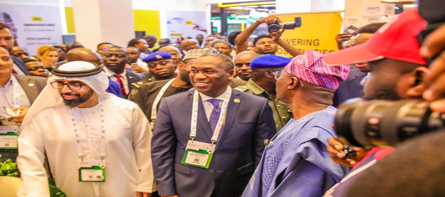 Deputy Governor of Lagos State at GITEX Nigeria discussing financial inclusion