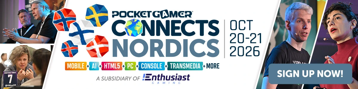 Pocket Gamer Connects Nordics 2026 promotional banner