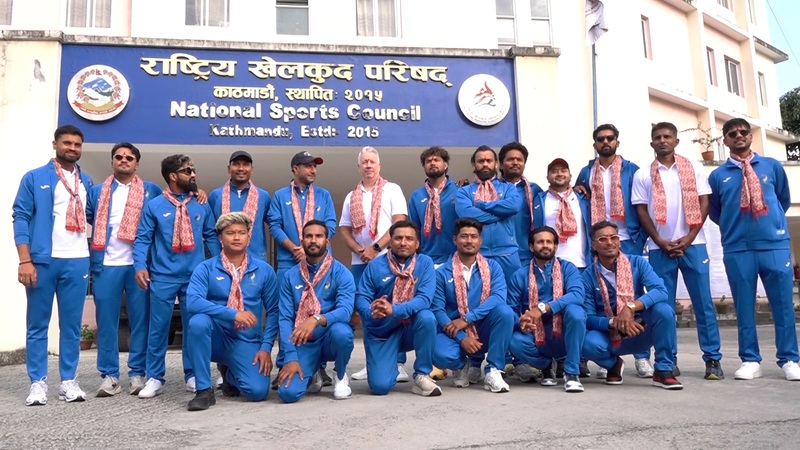Nepalese Cricket Team Departs 20th Asian Games