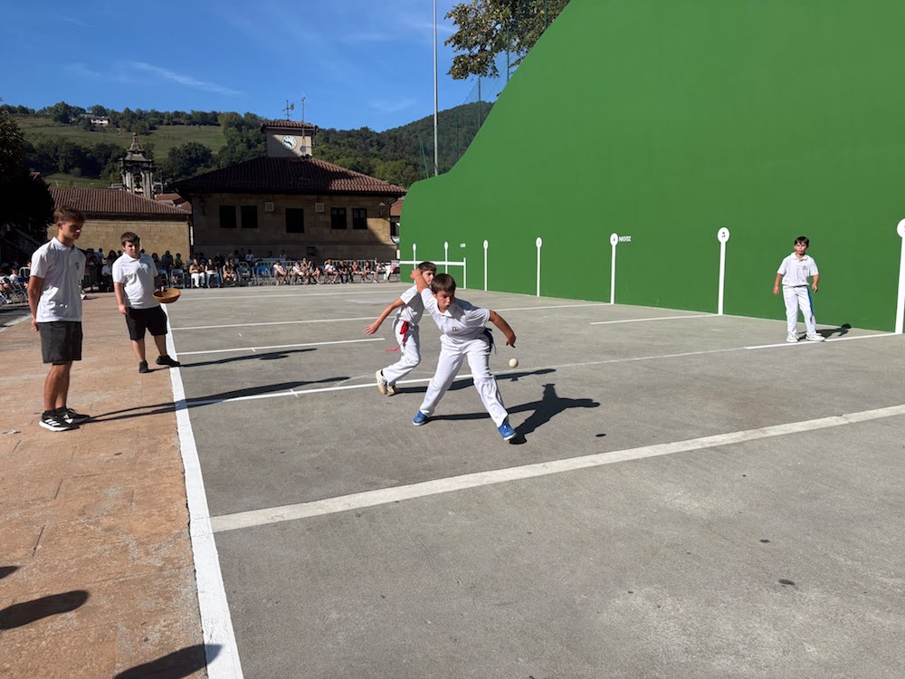 The Josetxo Etxandi fronton in Lezo during the 50th memorial tournament finals