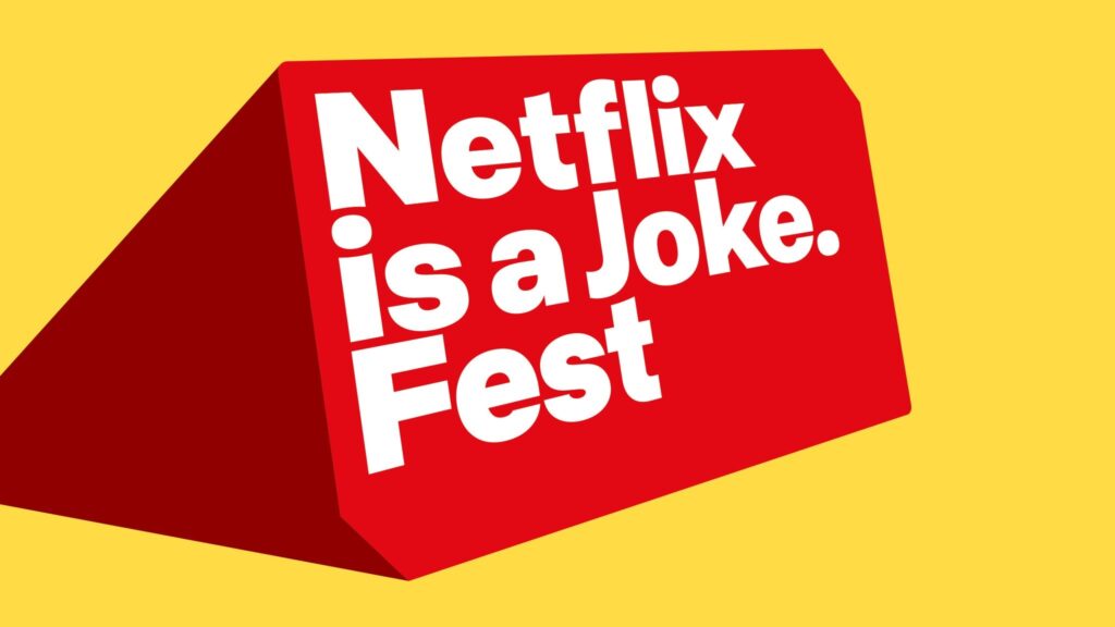 The Netflix Is a Joke Fest 2026 logo and lineup promotional image