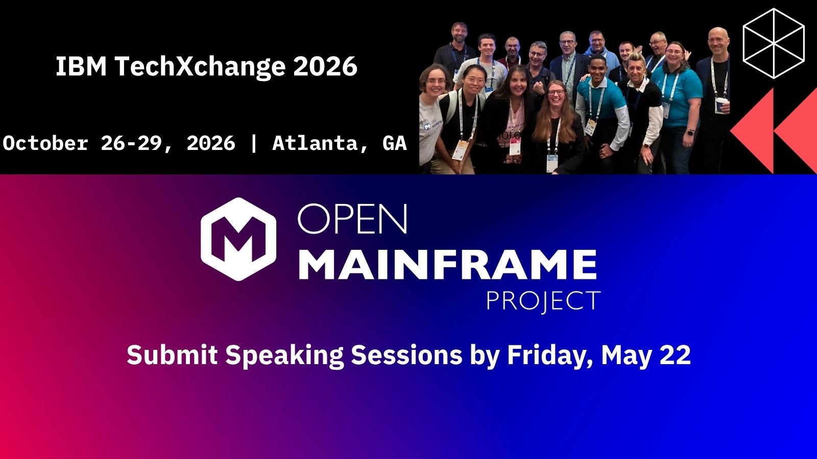 IBM TechXchange 2026 CFP announcement graphic