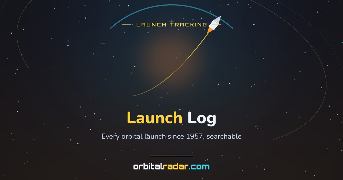 Orbital Radar launch database