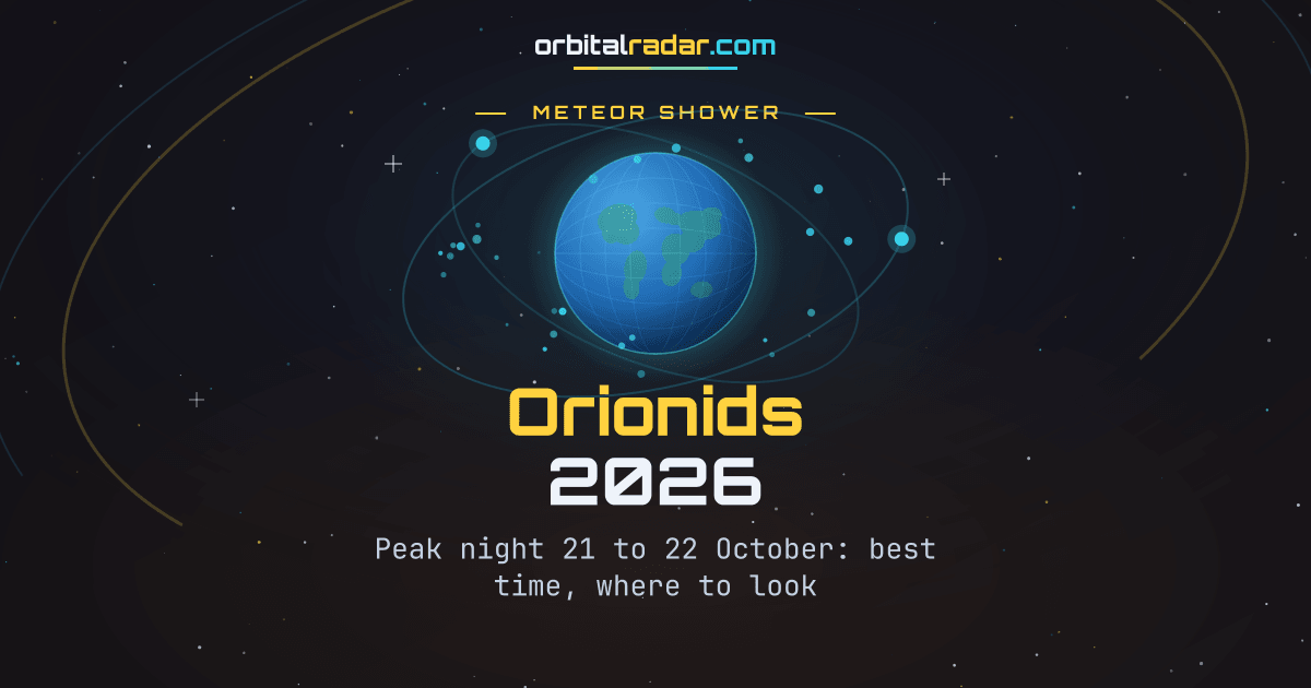 Orionid meteor shower radiant chart