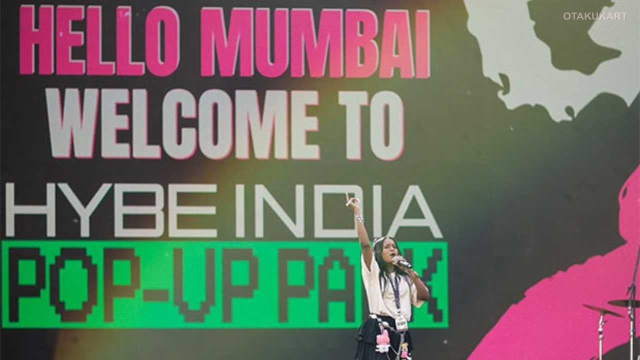 HYBE K-Pop Pop-Up Park Mumbai event scene with fans engaging with interactive installations