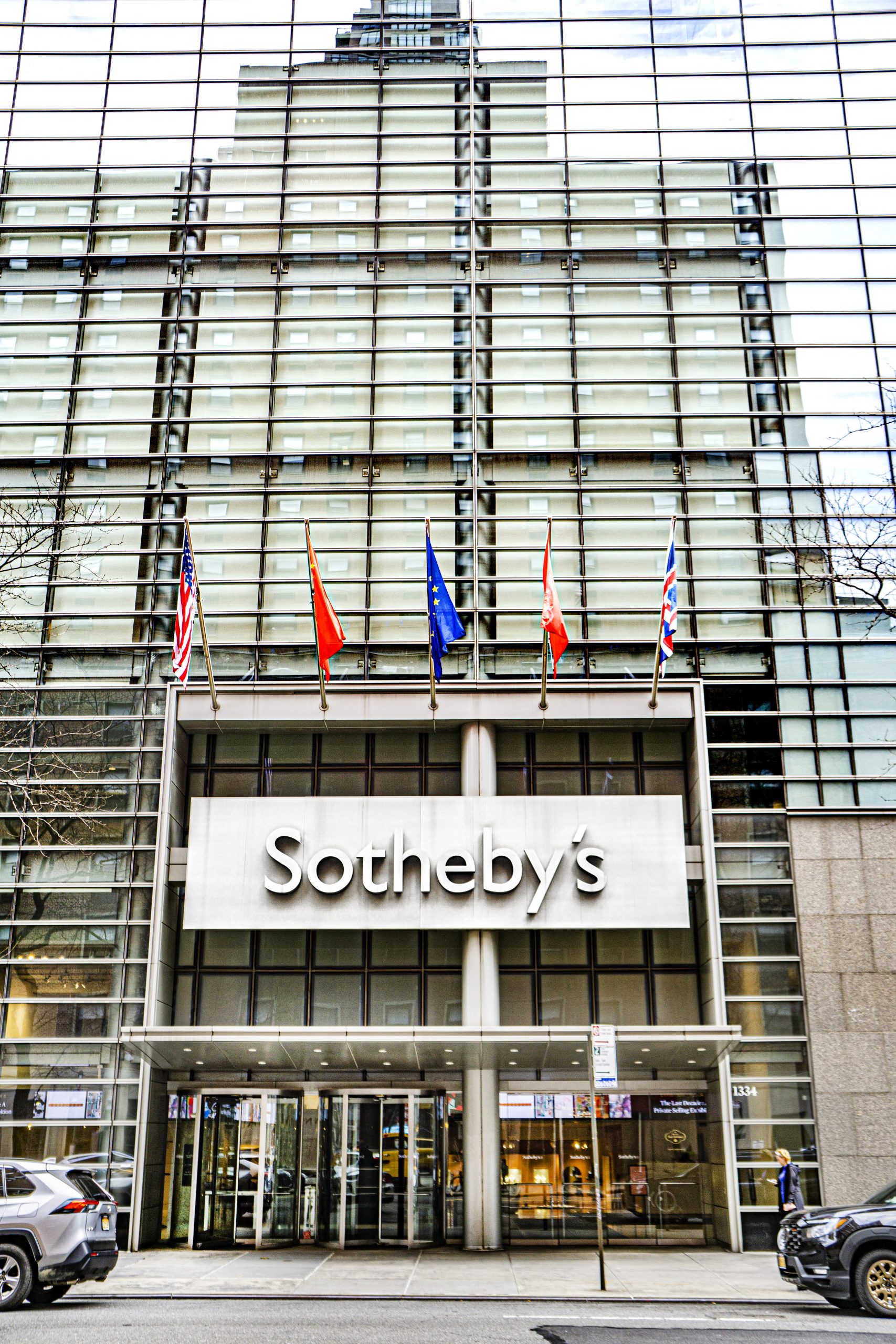 The exterior of Sotheby's New York headquarters, at the center of a $10.2 million commission dispute with real estate firm Cushman & Wakefield