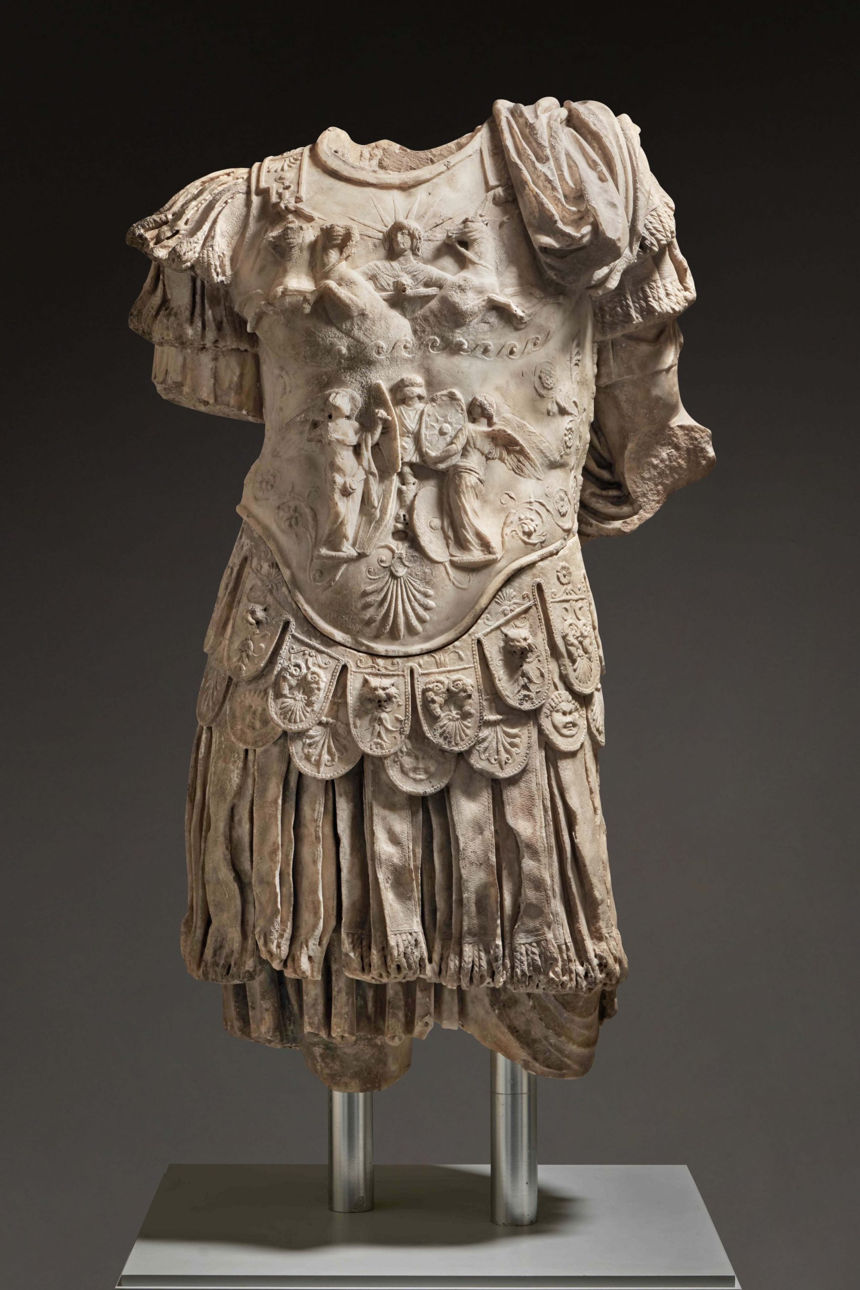 A Marble Torso of an Emperor, Roman Imperial, Julio-Claudian, 1st half of the 1st century A.D., as sold at Sotheby's