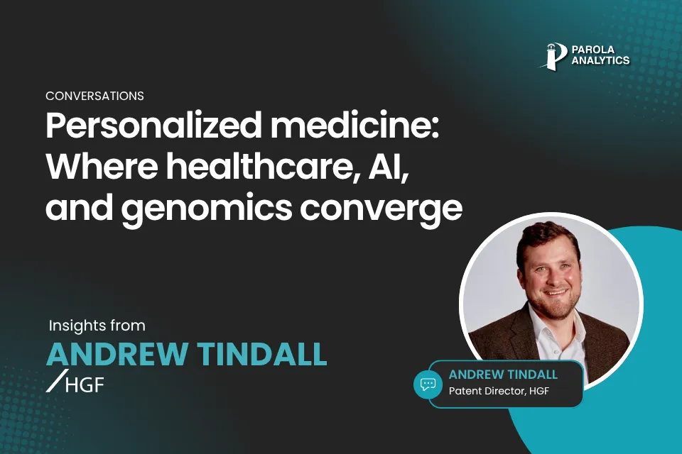 Diagram representing the IP landscape of personalized medicine