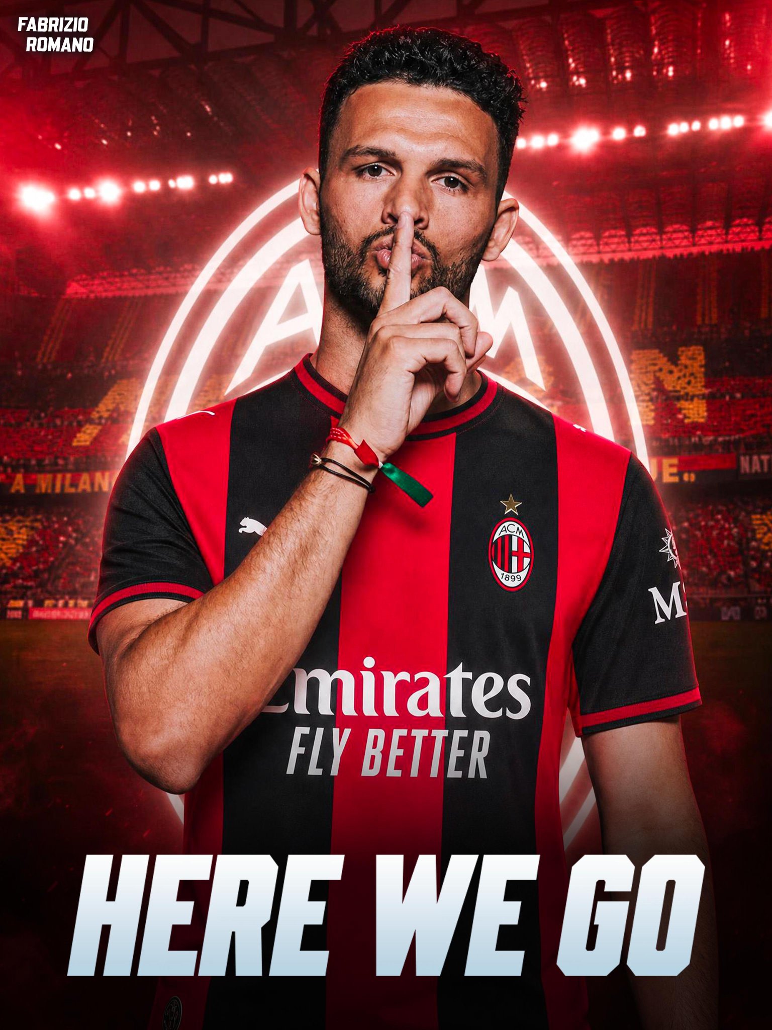 Gonçalo Ramos in AC Milan colours after club record signing