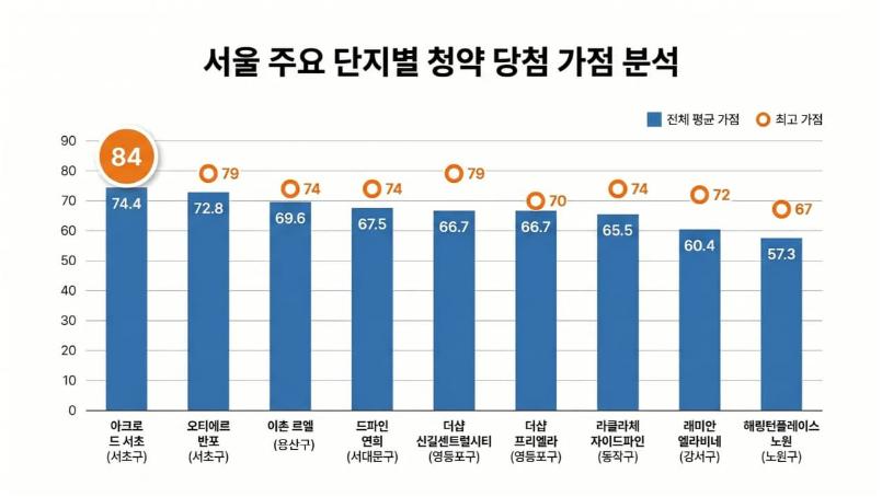 Seoul apartment subscription scores reach the 70s