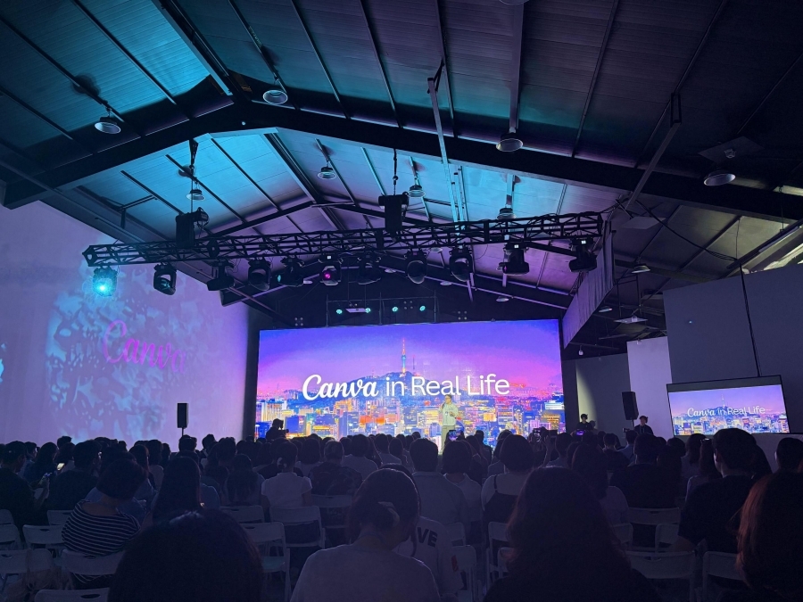 Scene from Canva's 'Canva in Real Life 2026' event