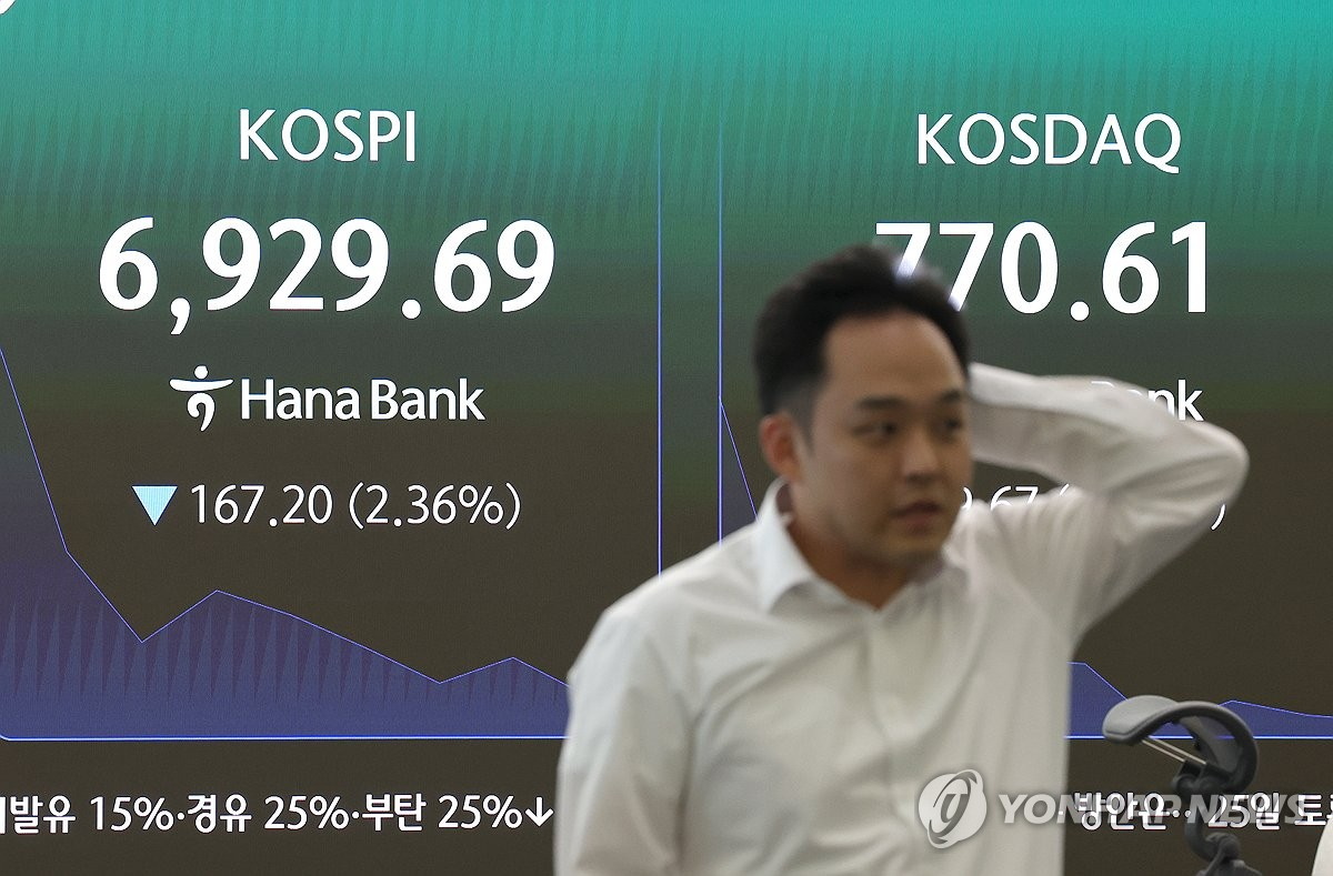 코스피 급락 장면