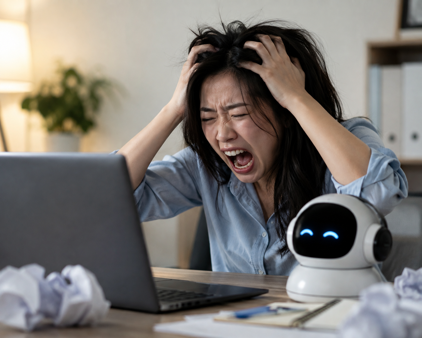 Customer complaints caused by AI customer service adoption and cases reverting to human support